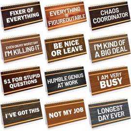 Fancy Land Desk Flip Accessories Funny Desk Supplies for Work 30 Desktop Flip Messages Decor Office Colleague Coworkers