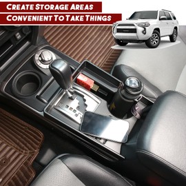 Linskip Center Console Organizer Tray Fit for 2010-2023 2024 Toyota 4Runner, Gear Shift Storage Tray for 4Runner Accessories, Driving Safety-Does not Block Legs(Matte Black)