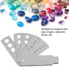 Rodipu Durable Fan Gauge, Silver Diamond Fan Gauge, Jewelry Tool