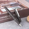 Jinhao 80 Gray Fiber Brushed Fountain Pen, Iridium Fine Nib