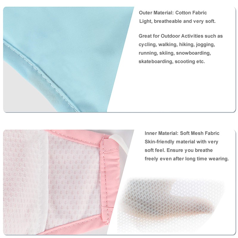 Euroca Cloth Face Mask 3 Layer Reusable Washable and Adjustable
