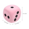 Vaguelly 2pcs EVA Dices Children Game Dice Toy Large Foam