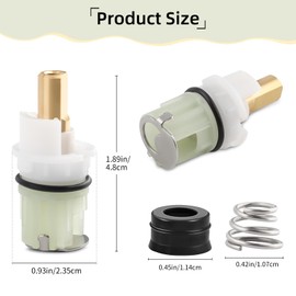 2 Pack RP25513 Faucet Stem Assembly Replacement Kit,Compatible with Delta Two Handle Faucet, Includes RP4993 Seat and Spring, RP24096 Cartridge