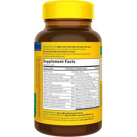 Nature Made Multivitamin Tablets with Iron, Multivitamin for Women and Men for Daily Nutritional Support, Nature Made Multi Vitamins for Adults, 130 Tablets, 130 Day Supply