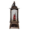 Kurt Adler 8.86-inch Battery Operated LED Santa Swirling Water Lantern