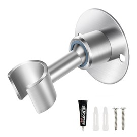Lokyanwin Shower Head Holder Wall Mount,Stainless Steel Handheld Shower Head Holder,Adjustable Shower Spray Holder Metal Shower Head Bracket,Brushed Finish