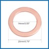 A ABSOPRO 10Pcs 14mm x 20mm x 1.5mm Copper Flat