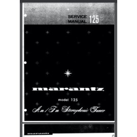 Marantz Model 125 AM FM Stereophonic Tuner manual 32 pages  comb bound