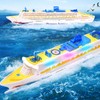 Kids Cruise Ship Model Sound Effects LED Light Universal Rotation