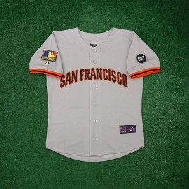 Majestic Barry Bonds 1994 San Francisco Giants Cooperstown Men's Road Grey Jersey - 3XL