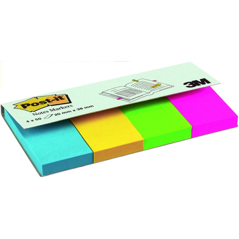 Post-it Note Markers 50 each of Fuchsia - Jade Green