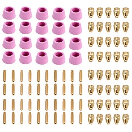 Amico CUT50-G100, 100-Pcs Plasma Cutter Consumables Nozzles, Electrodes and Cups for AMICO CUT-50 APC-50 & CTS-200