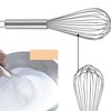 Whisk, Stainless Steel Whisk, with Sturdy and Comfortable Handle, Ideal