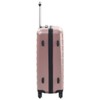 vidaXL Rose Gold Hardcase Trolley Set - 3pcs Durable ABS