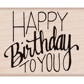 Hero Arts F6068 Wood Stamps, Happy Birthday to You