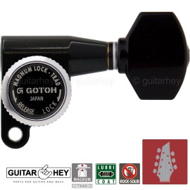 GOTOH NEW Gotoh SG360-07 MGT Locking Tuners 7-String Small Keys L4+R3 Set 4x3 - BLACK