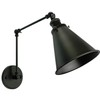 DZSUMY Industrial Black Finish Wall Sconce Arm Angle Adjustable E26