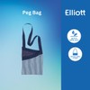 Elliott Peg Bag in Navy Blue and White Stripe Pattern