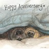 Alex Clark Happy Anniversary Dog Snouts Card