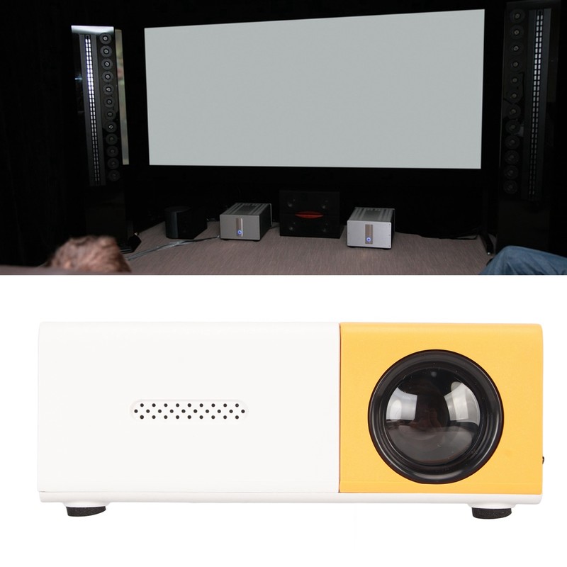 Mini Projector TFT LCD 1080P Support AV VGA HD USB