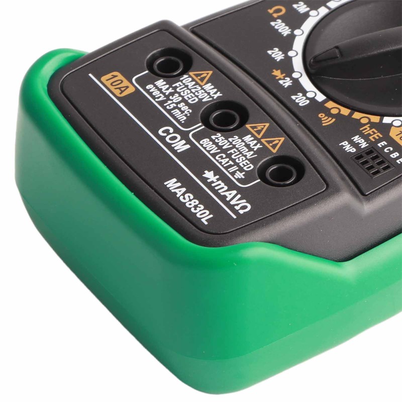 MAS830L Digital Multimeter Portable High Accuracy Button Electrician Meter Digital
