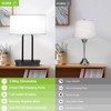 Bedside Touch Control Table Lamp with Dual USB Charging Ports