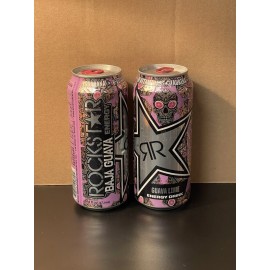 Rockstar Two (2) Rockstar Energy Baja Guava Lime Full 16oz Cans (2019)