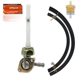 SPNUVR Fuel cock Thin Teeth Fuel Petcock Switch Compatible with Honda CB125S CB400F Coleman CT100U CC100X 98cc Mini bike with 50cc 70cc 90cc 110cc 125cc 150cc ATV Dirt Bike, Trail Bike, Go-Karts
