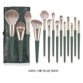 Unknown 파우치증정 브러쉬세트14종 메이크업 미용 14종 화장 화장 세트 14-Piece Makeup Brush Set with Pouch Gift [Brush 14 set]