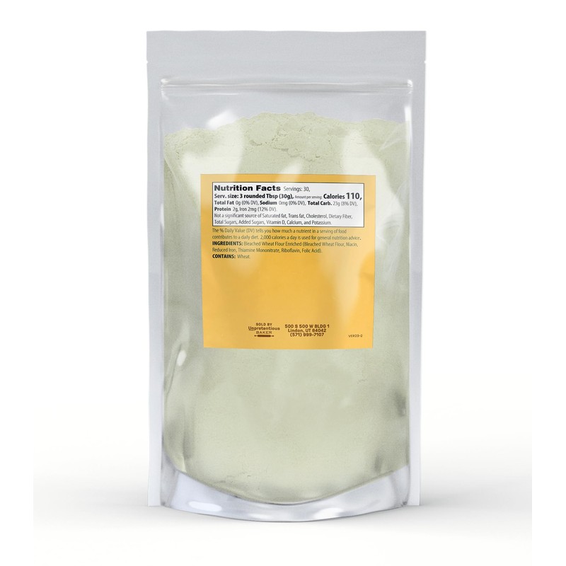 Unpretentious Pastry Flour, 2 lb, Non-GMO, Great For Flaky Pastries,