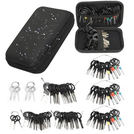 Wjelet 121 Pcs Car Terminal Harness Pin Remover Tool for Leading Harness Terminals Ejector Wire Harness Clamp Removal Tool