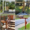 SPACEEUP 4x4 Post Base - 8 Pcs, Inner Size 3.6"x3.6",