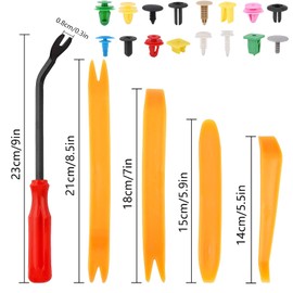 Car Mounting Clips Universal Pack of 1000 Car Retaining Clips with Disassembly Tools Interior Trim Attachment Clips Plastic Clips Car for Body, Door, Trim, Bumper