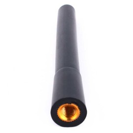 Antena Aérea,Antena para Automóvil,Car Truck Black Antena Corta y rechoncha Radio Am FM Radio Mástil aéreo Tipo atornillado Accesorios para Automóvil
