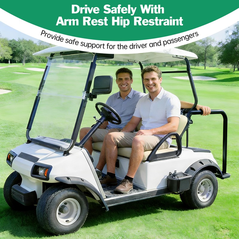 KAKABAS Seat Handle Armrest Hip Restraints Compatible with 1994-Up EZGO
