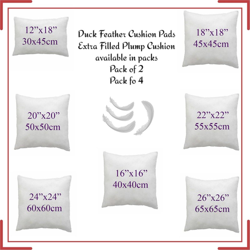 ARLINENS Duck Feather & Down Cushion Pads Inners Inserts Fillers