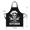 THISFIND Men's Funny Chef Skull Apron – Get Out of