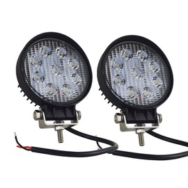 AUXTINGS 2 Pieces 4 inch 27W Spot Led Work Light Bar Driving Light Fog Lamp Offroad Lighting for Off Road 4WD 4x4 Cabin UTE SUV ATV Truck Car Boat