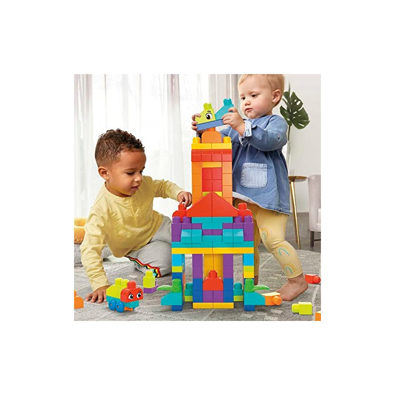 MEGA BLOKS Juego de construcción de bolsa de construcción más