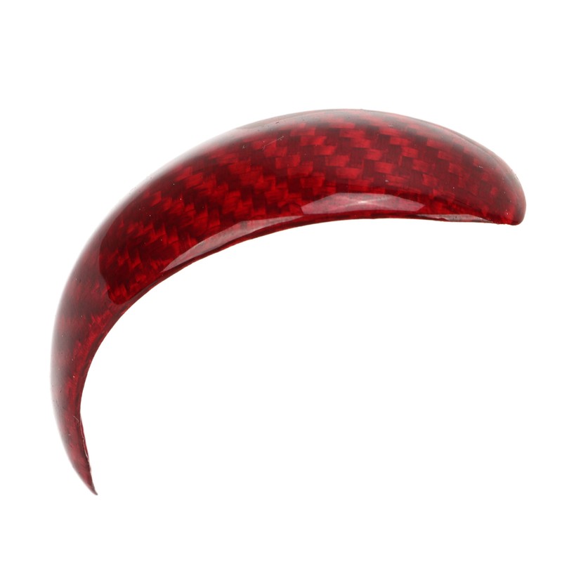 Gear Shift Knob Cover Red Red Carbon Fiber Shifter Lever