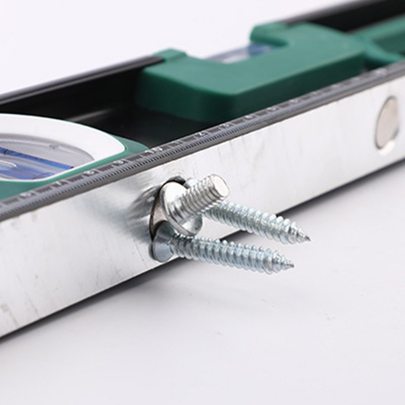 Magnetic Level Ruler with Scale Aluminum Alloy Horizontal Bubble Gauge