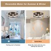 Ohniyou 20'' Flush Mount Caged Ceiling Fan with Lights Remote