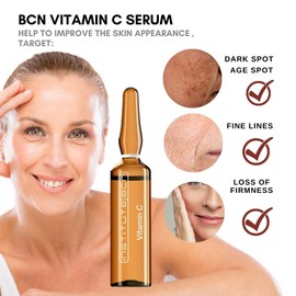 Vitamin C Serum Ampoules | Pure Vitamin C Serum for Face 20% | Skin Brightening Dark Spot Correcting Anti Ageing Serum| Made in Spain, 10 x 5 ml.