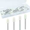 Rierdge 24 Pcs 6 * 3mm Wool Felt Polishing Bits,