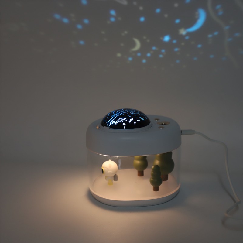 Mist Humidifier 500ml USB Landscape Diver Projector Air Humidifier for