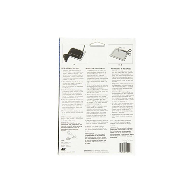 K Source Universal Replacement Cut-to-Fit Glass Panel – Custom Trim