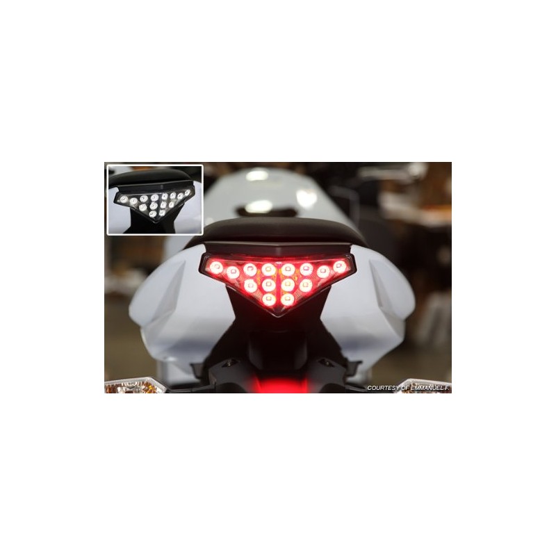Integrated Sequential LED Tail Lights Clear Lens for 2012-2016 Kawasaki