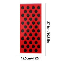 Macute Cellophane Treat Bags Ladybug Party Favor Bags for Snacks Bee Birthday Party Wrapping Paper Gift Bags Animal Themed Candy Bags Party Favors Bee Clear Gift Bags 50Pcs (Ladybug Red)
