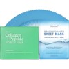 Ebanel Bundle of 40-Pack Collagen Face Mask and 8-Pack Collagen Peptide Infusion Mask