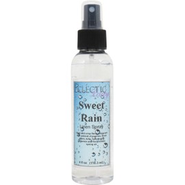 Sweet Rain Linen Spray, 8 ounces - Eclectic Lady Sheet and Linen Spray - No Artificial Colors, Parabens, or Preservatives - Long-Lasting Scent for Bed, Fabric & Pillow